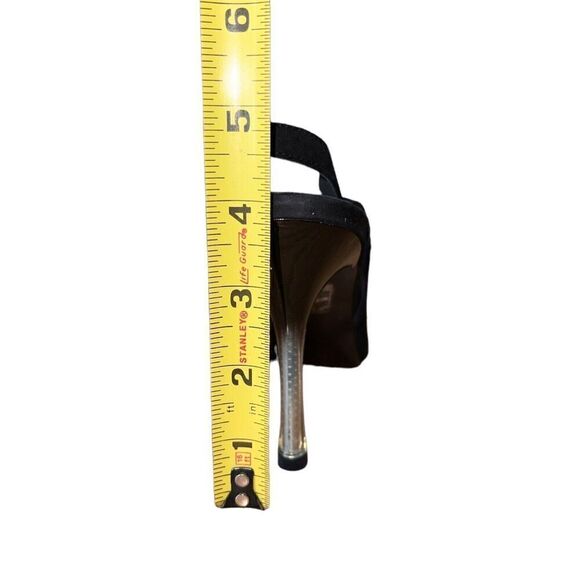 Via Spiga Uzzi Black Suede Peep Toe Slingback Womens Size 10 NEW - Picture 6 of 10